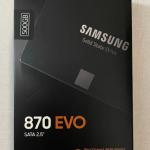 მყარი დისკი: Samsung 870 EVO 500GB SSD SATA III 2.5" - MZ-77E250BW